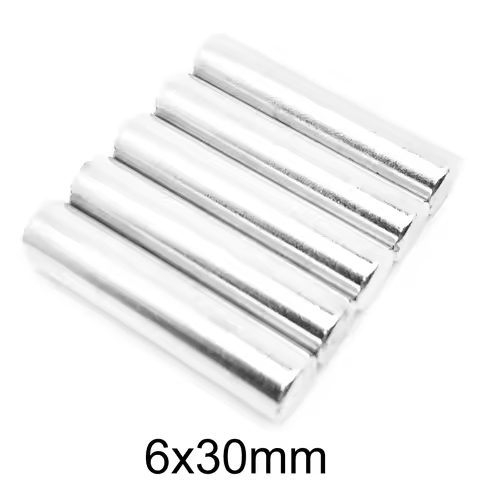 6x30 mm Thick Strong Cylinder Magnet 6mm*30mm Round Magnet 6x30mm For Home Refrigerators, Offices DI