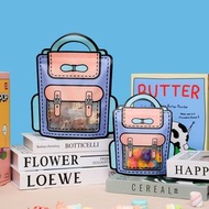 (大號紫丁香色) 10個禮品袋 零食包裝手提袋 學生畢業禮物袋 節日伴手禮袋 自封密封袋