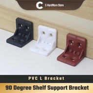 PVC L Bracket 90 Degree Shelf Support Bracket