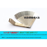 Gap Gauge Thickness Gauge Thickness Gauge 16 Pieces Thickness Gauge Feeler Gauge