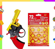 Mainan Penutup Cakera Plastik 8 Shot Plastic Disc cap