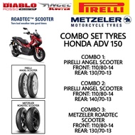 HONDA ADV 150 & ADV 160 COMBO SET TYRES (PIRELLI ANGEL SCOOTER)