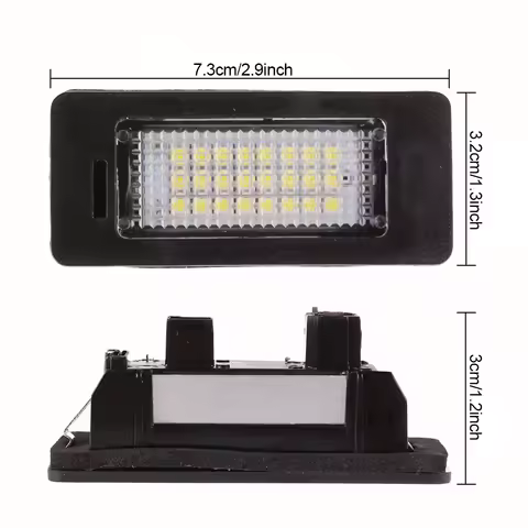 1-2Pcs 24LED License Plate Number Lamps Car Products License Plate Lamps For BMW E90 M3 E91 E92 E70 