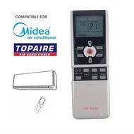 Midea / Topaire Replacement For Midea Topaire Air Cond Aircond Air Conditioner Remote Control R07
