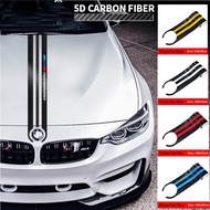 5D Carbon Fiber Car Hood Sticker Decals For BMW 1 2 3 4 5 6 7 Series GT F34 F07 G20 G30 E91 E92 F30 