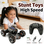 Kids RC Stunt Car Toys Gesture Sensing Dual Remote Control Car Remote High-Speed Climbing Car