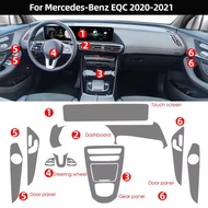 TPU Protective Film For Mercedes Benz EQC Eqc350 400 2020 2021 Car Interior Sticker Center Console A
