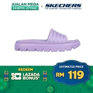 Skechers Women Foamies Top-Level Sandals - 111450-LAV Anti-Odor, Dual-Density, Hanger Optional, Machine Washable Kasut Slipar Slipper Perempuan