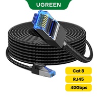 【Cat 8】UGREEN CAT8 Ethernet Cable 40Gbps 2000MHz CAT 8 Networking Nylon Braided Internet Lan Cord fo