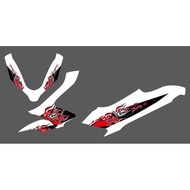 TRANSPARENT STRIPING PCX 150 CUSTOM ARAI DESIGN