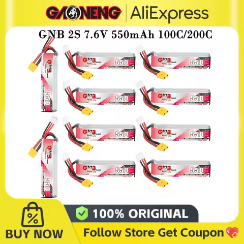 GAONENG GNB 2S 550mAh 7.6V 100C/200C HV Lipo Battery