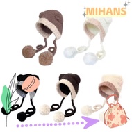 MIHAN Ear Protection Hat, Bear Ear Wool Beanies Bear Hat