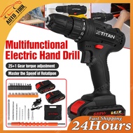 CLC✧ 33PCS 688VF Cordless Drill Lithium Battery Hand Drill/Screwdriver/Wrench Multifunctional Drill 