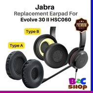 1Pair Jabra Evolve 30 II HSC060 Mono/Stereo UC/MS Headset Leather Ear Pads Cushion Earpads Replaceme