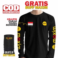 Kaos Maxim Lengan Panjang Keren Gratis Pakai Nama Sendiri Dan Buff Maxim Terbaru