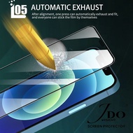 ฟิล์มกระจกเต็มจอ ESD กันน้ำกันฝุ่น สำหรับ iphone 12 13 Promax 7p 11Promax FILM JDO