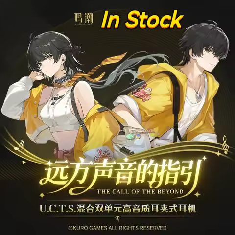 bilibili KURO GAMES Wuthering Waves Earphone U.C.T.S. Hybrid Dual-Unit High-Fidelity Earbud Headphon