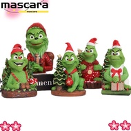 MARA Grinch Statue, Merry Christmas Resin Grinch Figure, Crafts Scene Model Grinch Ornament