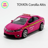 MAJORETTE THAI TAXI SERIES 3 TOYOTA Corolla Altis Pink Color TAXI Phuket มาจอเร็ตต์ มาจอเร็ท โตโยต้า