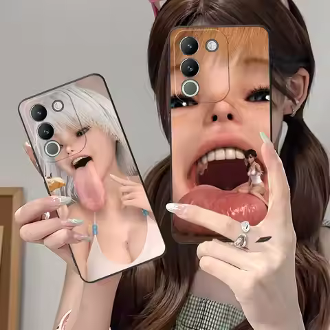 Y2K Girl Teena CLMJ Mobile Phone Case for VIVO Y77 76 75 74 73 72 58 56 55 51 50 38 36 Y19 Y18 Y03 Y