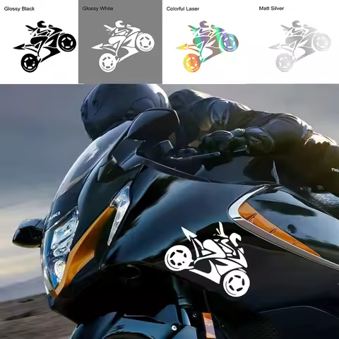 Girl Rider Motorcycle Sticker Car Decals Moto Helmet Head For DUCATI KTM BMW YAMAHA Kawasaki Vespa V