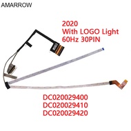 Laptop LCD/LVD Screen Cable for Lenovo Legion Y7000 R7000 2020 With LOGO Light 60Hz 30PIN DC02002940