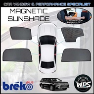 (Buatan Malaysia) Lexus ES250 2019-2024 (4 Pcs) Breko Sun Shade Car Magnetic Sunshade [Front / Rear 