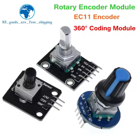 1/3PCS 360 Degrees Rotary Encoder Module Rotary Potentiometer Analog Knob Module KY-040 RV09 Rotary 