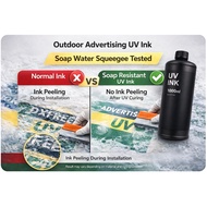 UV Ink 1000ml for Epson DX5 DX7 XP600 I3200 | UV Printer Ink （Soap Resistant）