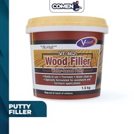 V-TECH Wood Filler VT-462 Natural 1.5KG Wood Crack Hole Water-Based Putty Filla Penampal Pengisi Cra