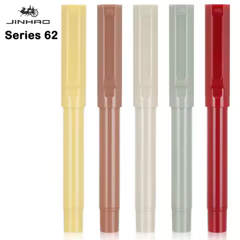JINHAO 62 Fountain Pen High Quality Colors Student F EF Nib Ink Pen Calligraphy Pen Stationery Schoo
