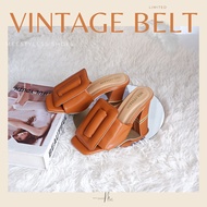 Vintage belt shoes รองเท้าส้นสูงสไตล์สาวเก๋