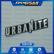 emblem timbul urbanite honda brio / emblem urbanite brio