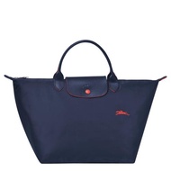 Longchamp Le Pliage Club Size:M หูสั้น - Navy