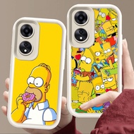 Case for OPPO A17 A98 A18 A78 A58 A60 A38 5G Soft White E113 Simpson