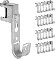 ICC Beam Clamp Without Retainer Clip J-Hook for Structured Cabling - Galvanized Steel Cable Manageme