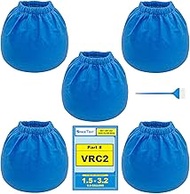 SpaceTent 5 Pack VRC2 Vacuum Filter for Armor All 2.5 Gallon and Vacmaster 1.5 to 3.2 Gallon Wet/Dry