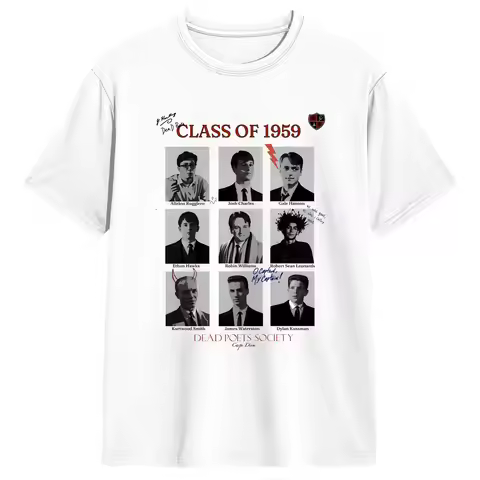 Dead Poets Society Tee Movie Poster T Shirt Summer Hippie T Shirts Cotton O Neck Tees Tops