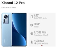 Used Xiaomi Mi 12 PRO 5G (12+256GB) || XiaoMi Malaysia