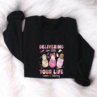 Delivering Your Life Labor And Delivery Sweatshirt, Labor And Delivery Nurse Sweatshirt, Valentine N