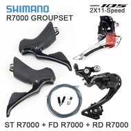 Shimano R7000 105 2x11 Speed Groupset Shifter Derailleur 22S Road Bike Kits GS Rear Derailleur SS 11