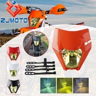 Dirt Bike Moto Headlight E8 lens High Low Beam Running Headlamp Universal For EXC EXCF XCW FC FE TC 