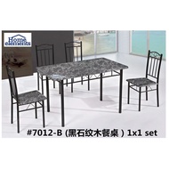 matibay dining table set 5in1 no.7012 marble Family dining table restaurant dining table