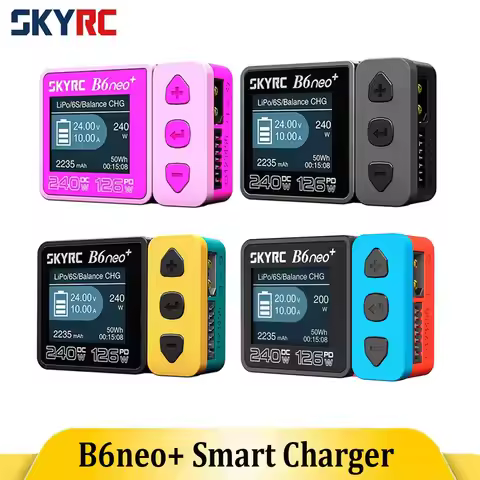 SKYRC B6neo+ Smart Charger High Power DC240W PD126W LiPo Battery Balance Charger Discharger