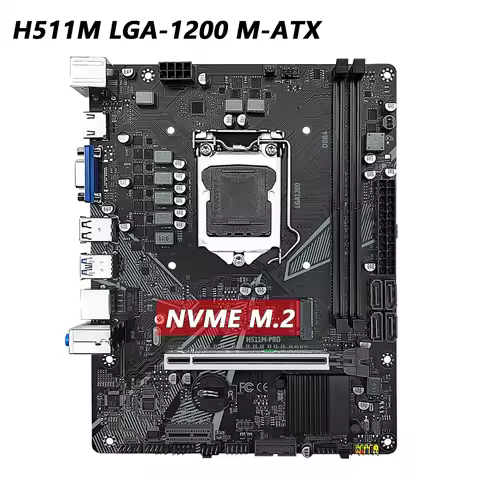 MACHINIST H511M PRO Motherboard LGA 1200 CPU Supports Core i5 10400F (10/11 Generation Processor ) D