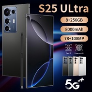 S25 Ultra 4G/5G Smooth Network Smartphones 6.8inch Full Screen Memory 8GB+256GB Android 14.0 WiFi Bl
