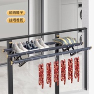 Outdoor Folding Balcony Clothes Drying Rack Retractable Clothes Hanger Balcony Outdoor Clothes Dryin