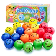 20 PCS Face Squeeze Balls, 2.5 Inch Smile Squeeze Balls Face Stress Balls Stress Relief Balls for Fi