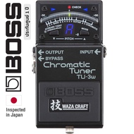 Boss® TU-3W เอฟเฟคกีตาร์ เครื่องตั้งสาย Waza Craft Chromatic Tuner ตั้งสาย Drop Tuning ได้ + แถมฟรีถ