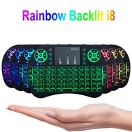 SG Seller Rainbow Backlit Wireless Mini Keyboard i8